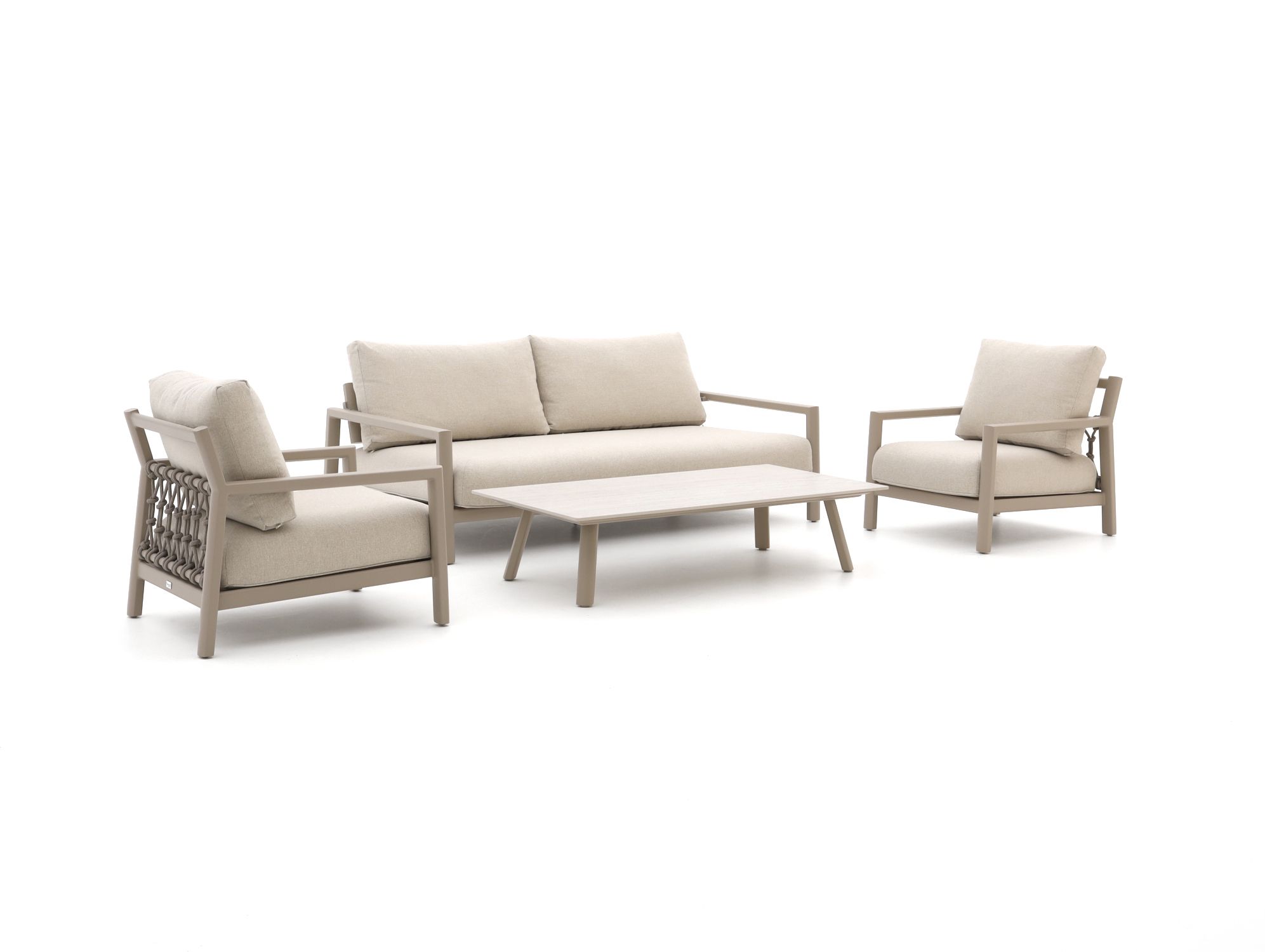 Tierra Outdoor Oasis stoel-bank loungeset 4-delig verstelbaar