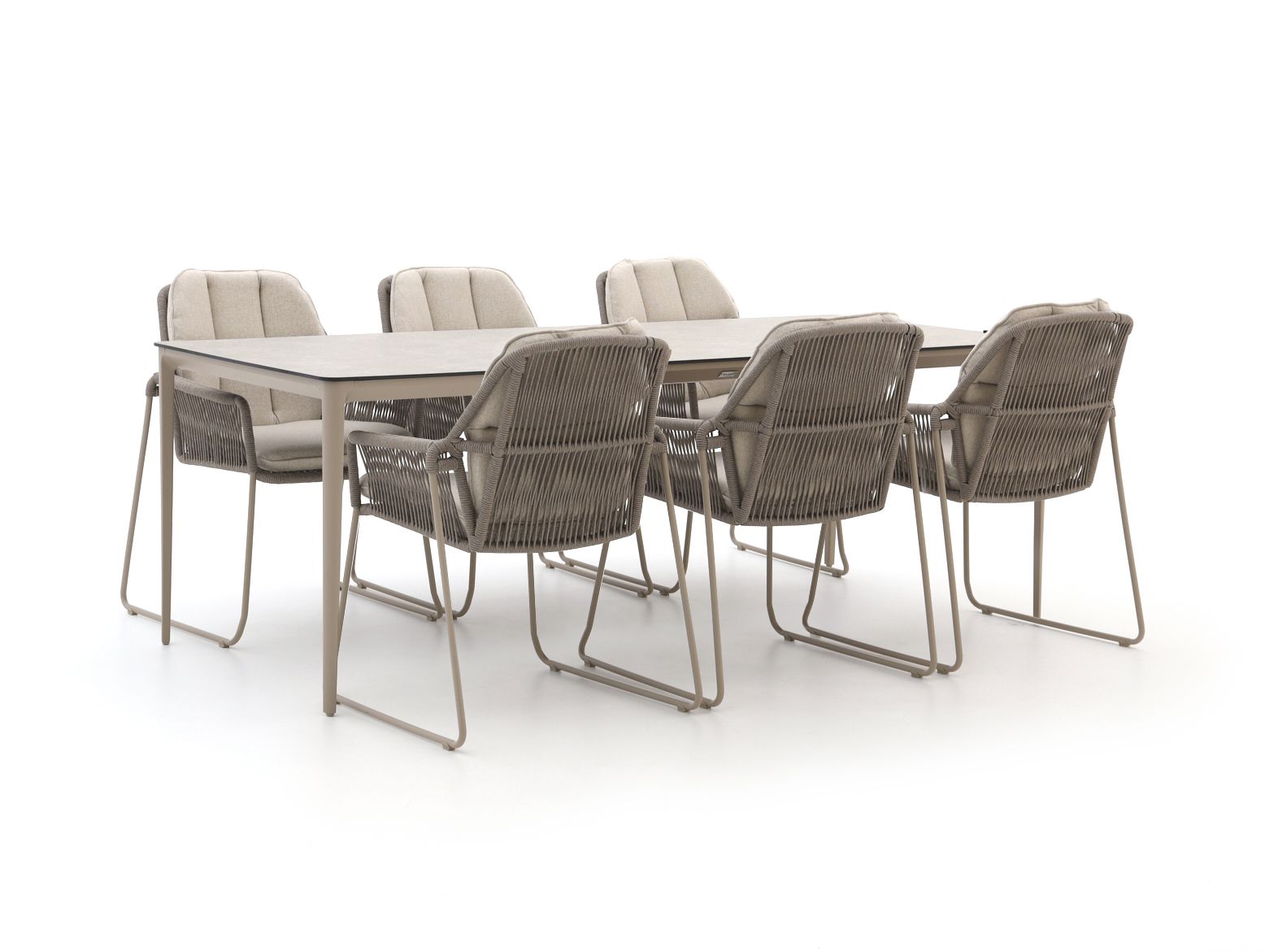 Tierra Outdoor Rivera/Elegante 219cm dining tuinset 7-delig