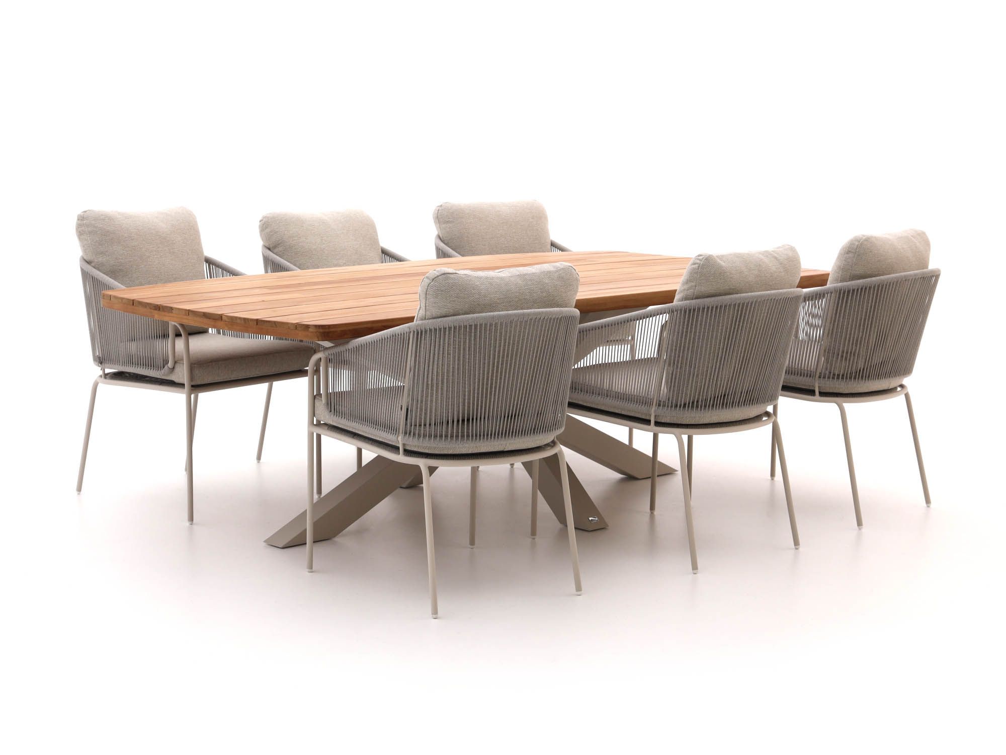 SUNS Revello/Induno Deens Ovaal 220cm dining tuinset 7-delig