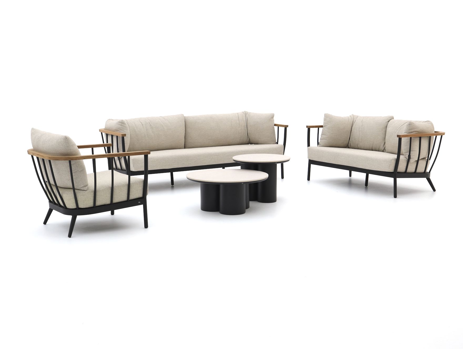 Apple Bee Condor/Tonga stoel-bank loungeset 5-delig 6-zits