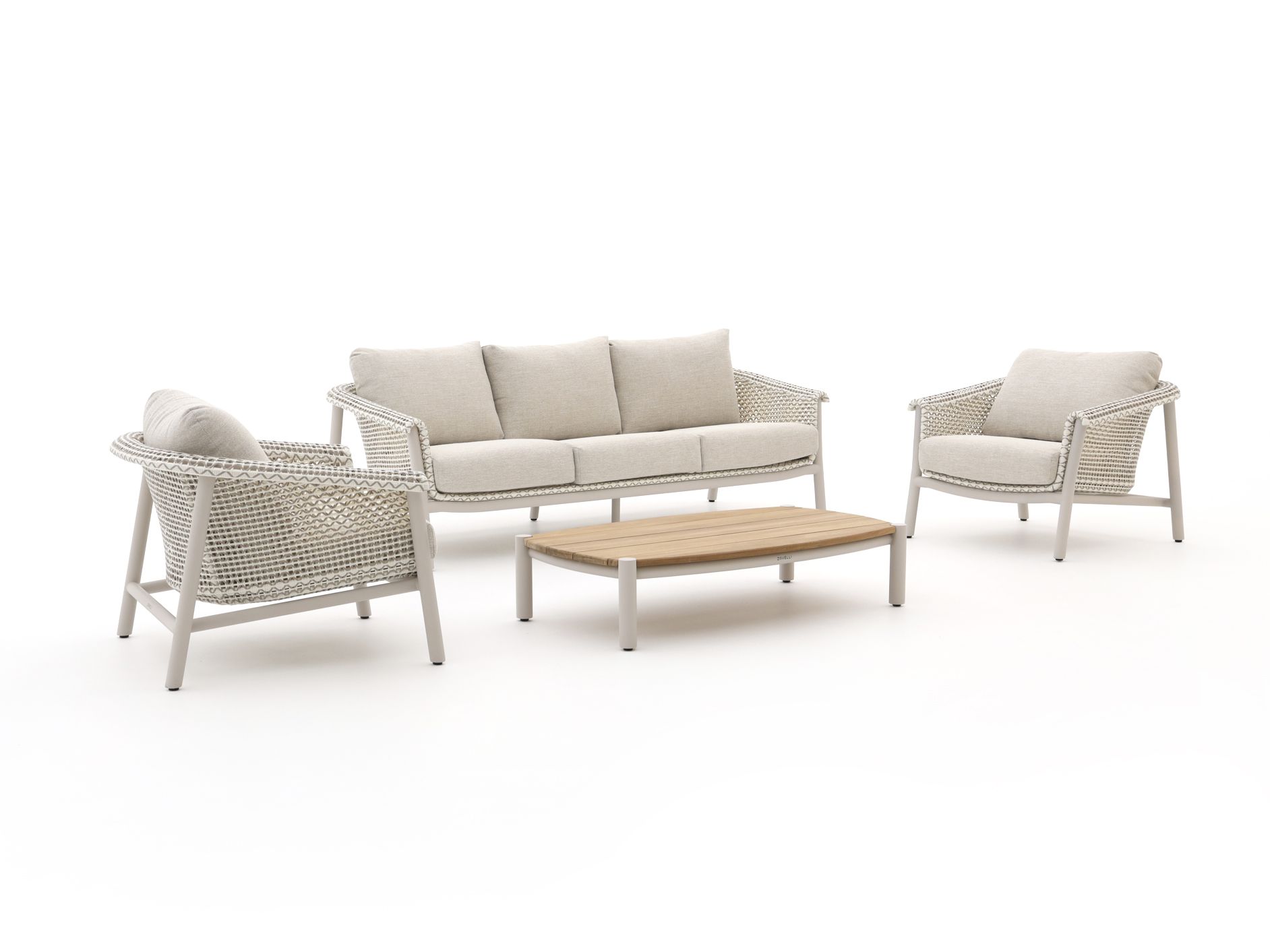 Zavelli Cuore stoel-bank loungeset 4-delig 5-zits