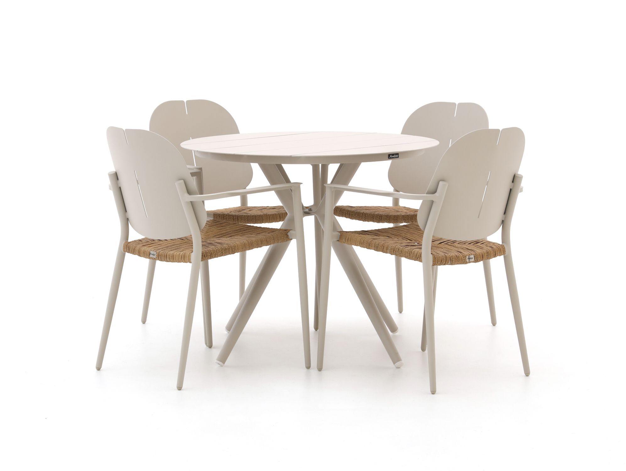 Manifesto Talvullia/Sora ø90cm dining tuinset 5-delig stapelbaar