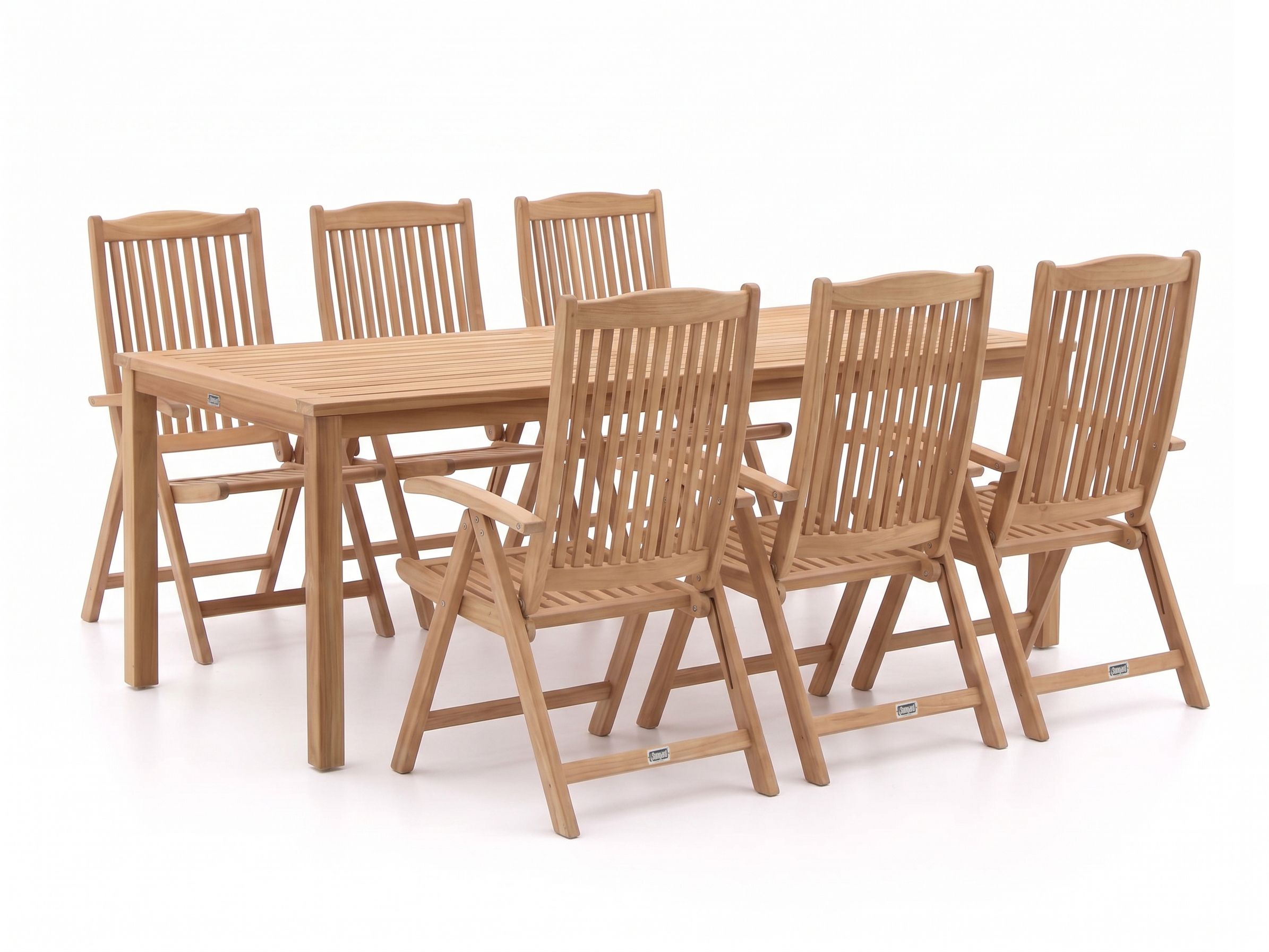 Sunyard Veronica/Liverpool 210cm dining tuinset 7-delig verstelbaar