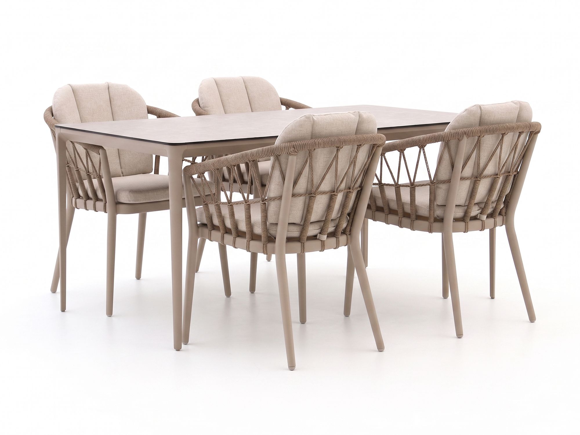 Tierra Outdoor SantaFe/Elegante 160cm dining tuinset 5-delig