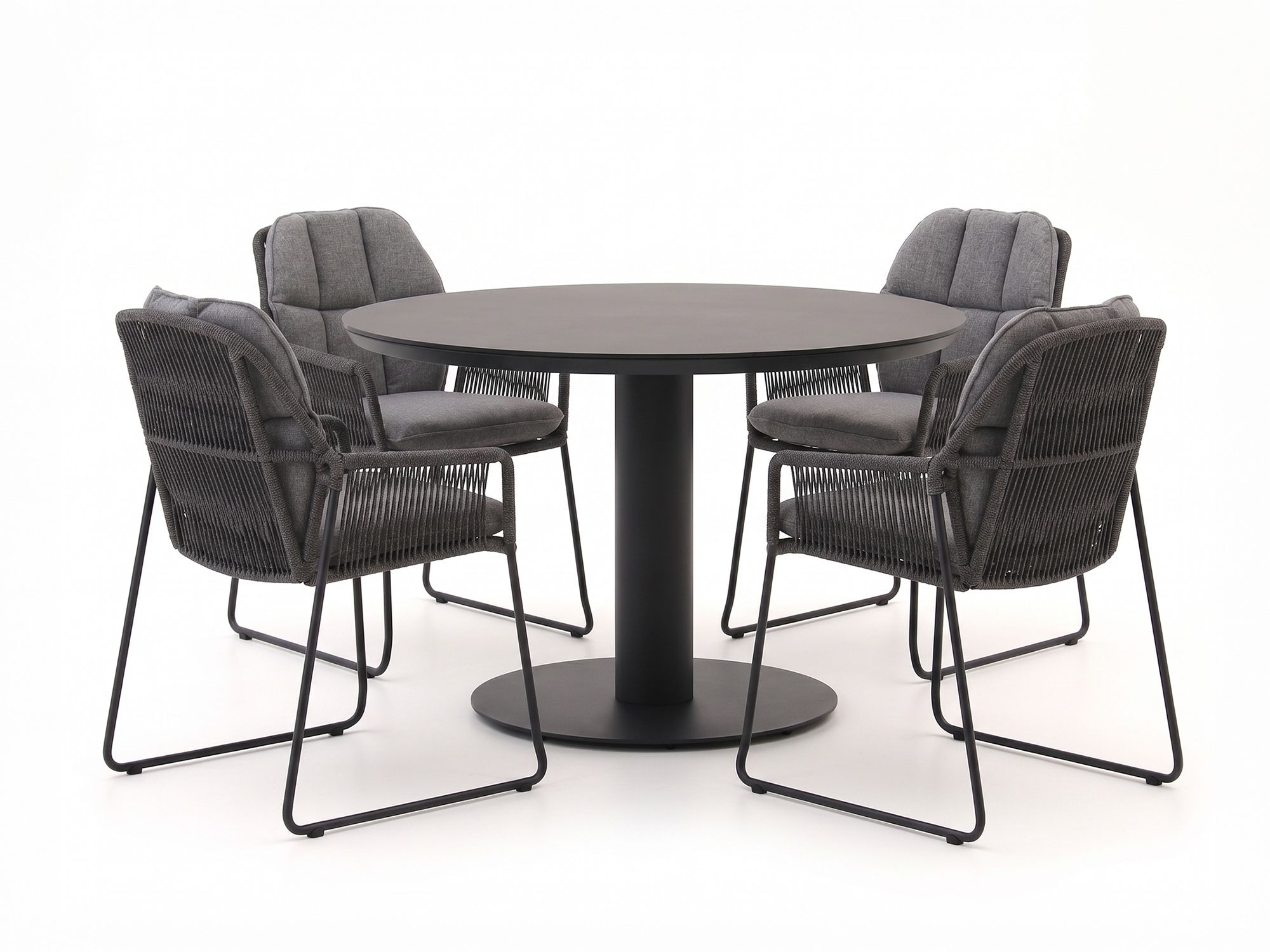 Tierra Outdoor Rivera/La Fonte ø120cm dining tuinset 5-delig