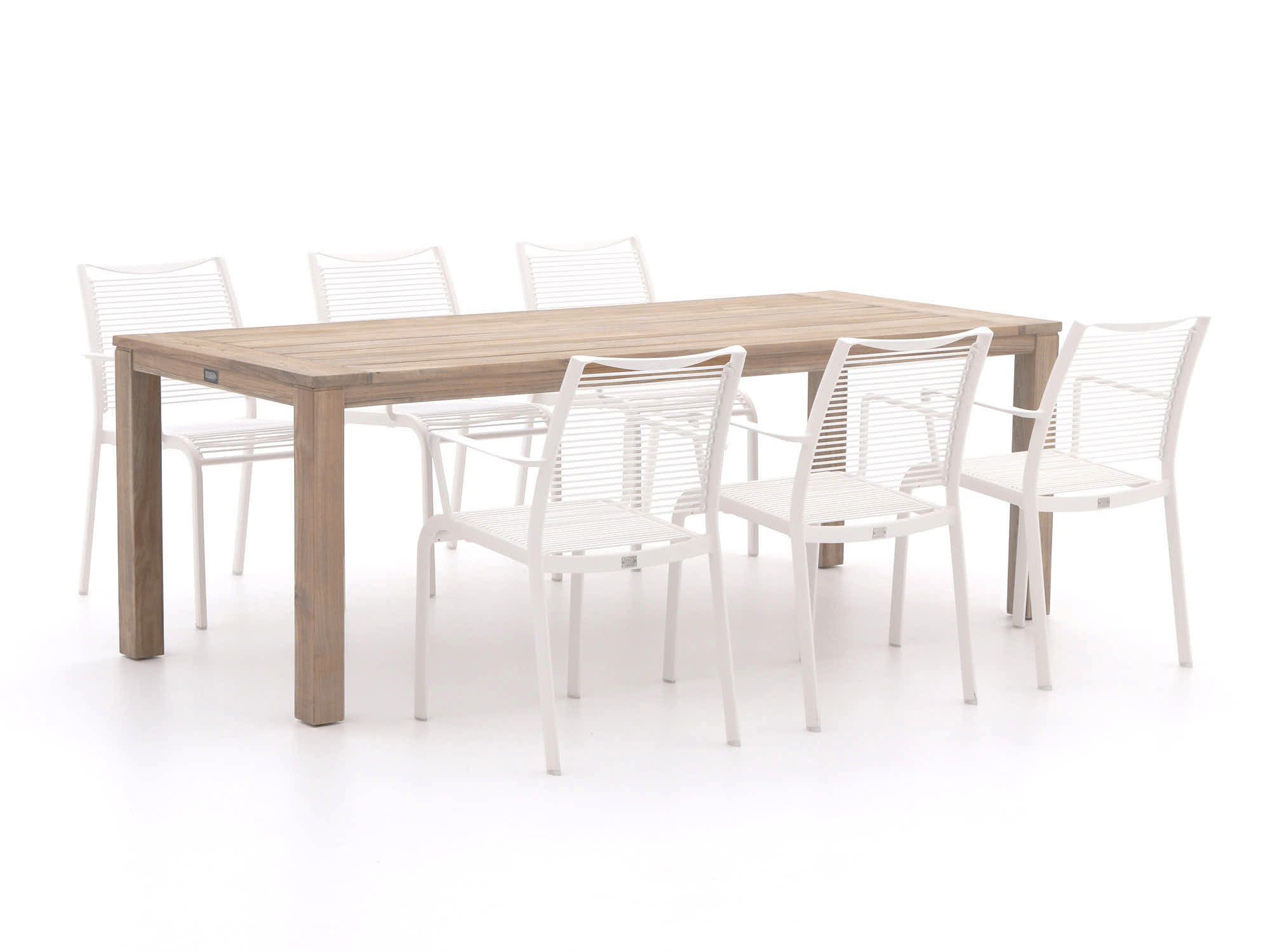Apple Bee Hawaii/ROUGH-S 220cm dining tuinset 7-delig stapelbaar