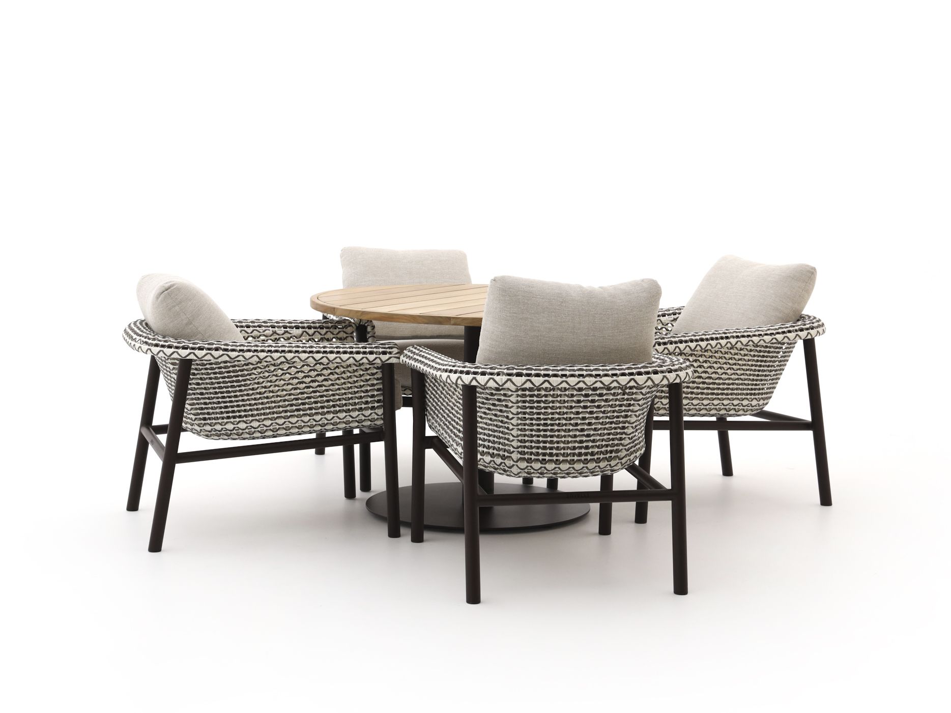Zavelli Cuore ø 120cm dining tuinset 5-delig