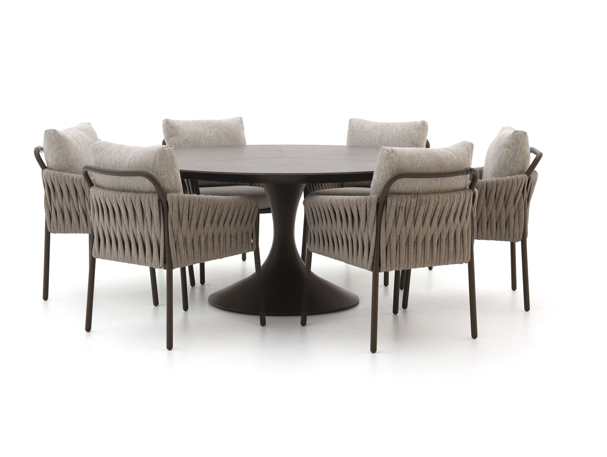 SUNS Fiave/Nova ø170cm dining tuinset 7-delig