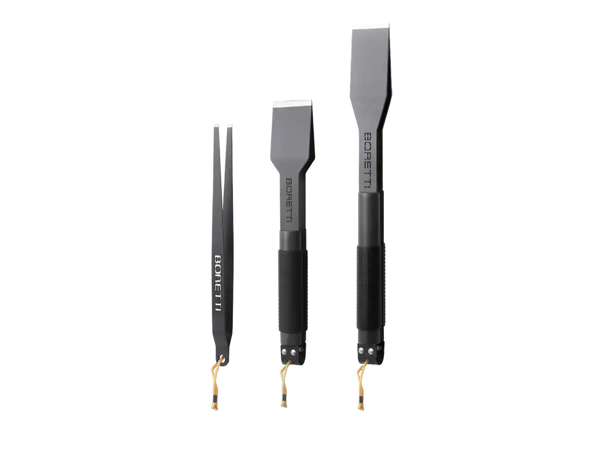 Boretti barbecue grill gereedsschapsset 3-delig (tang compact, tang, pincet)