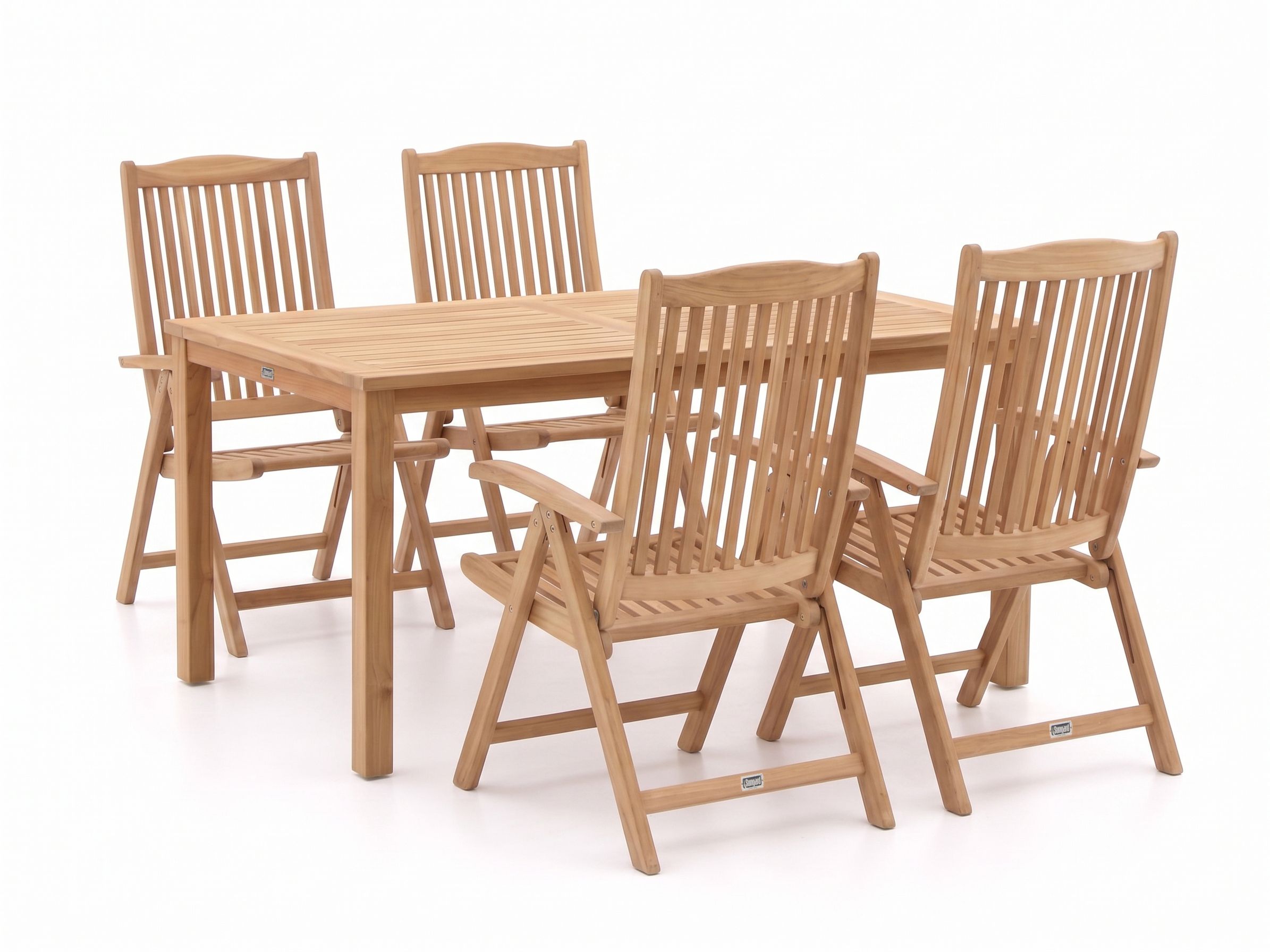Sunyard Veronica/Liverpool 145cm dining tuinset 5-delig verstelbaar