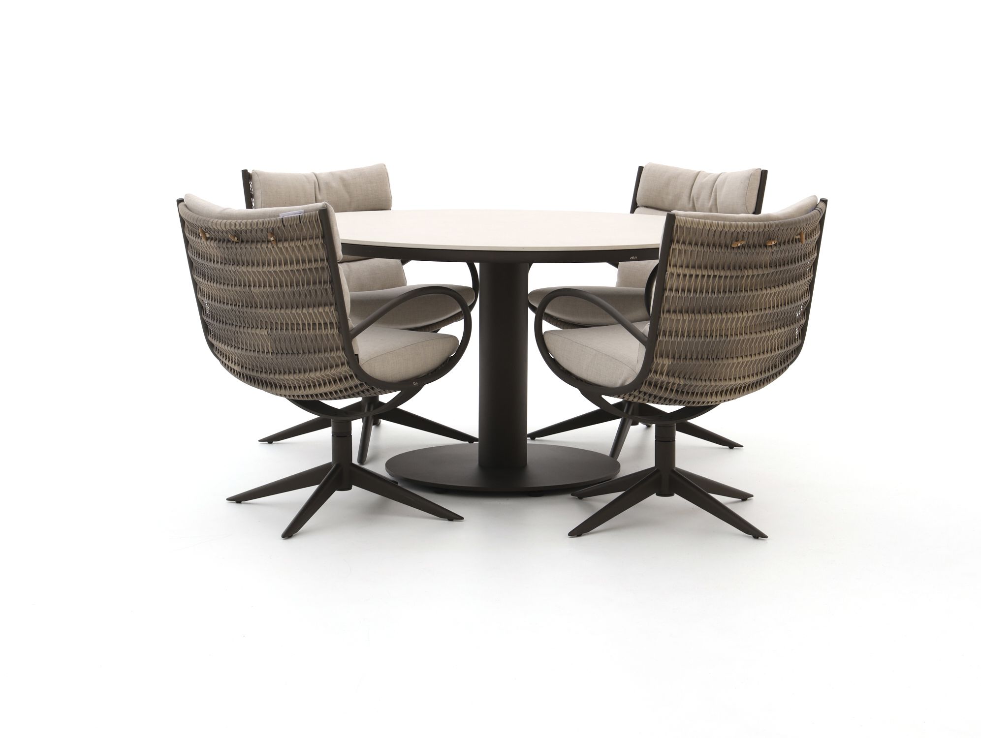 Apple Bee Camp Bay/Melville ø 140cm dining tuinset 5-delig draaibaar