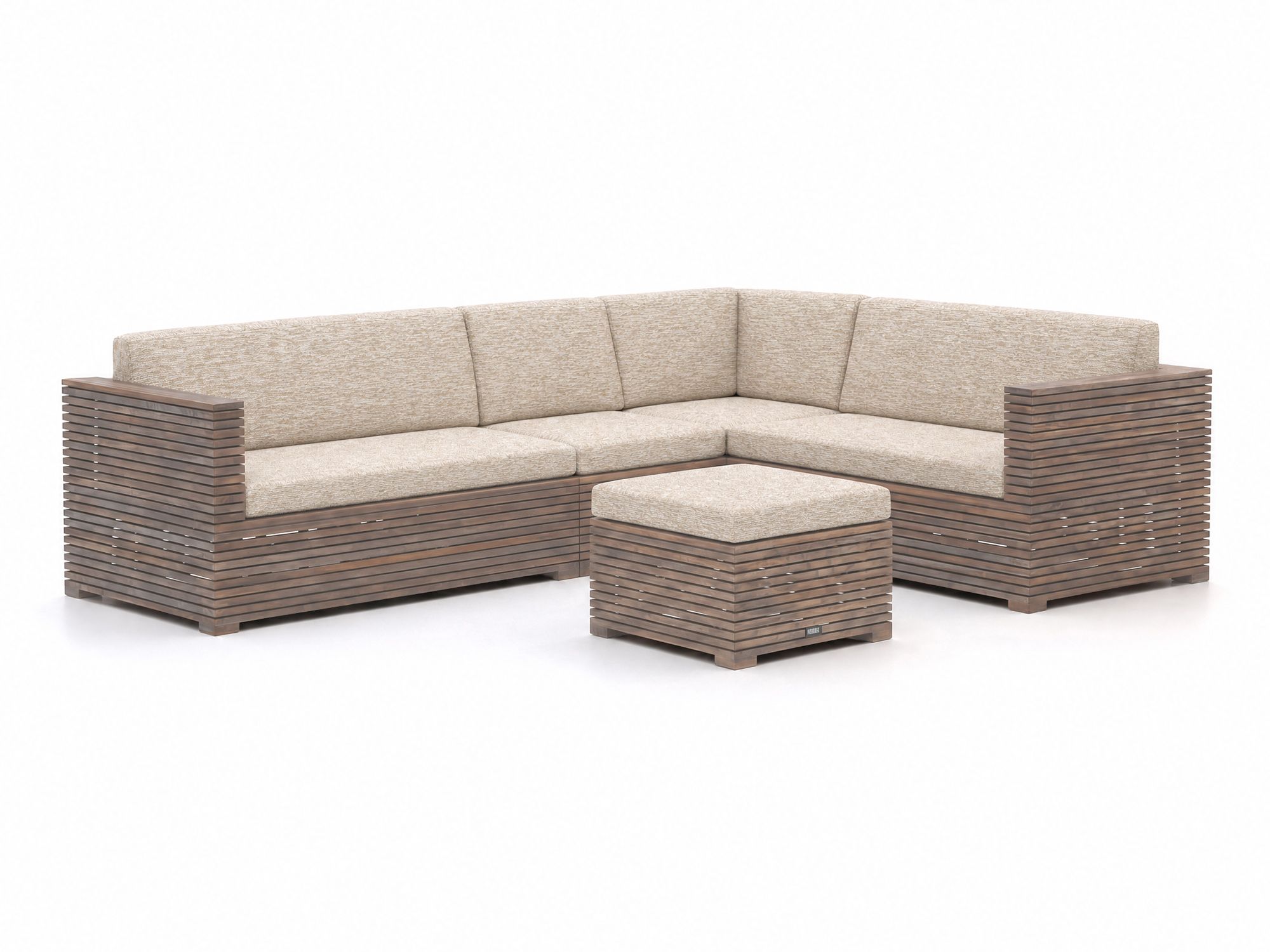 ROUGH-C hoek loungeset 5-delig 6-zits