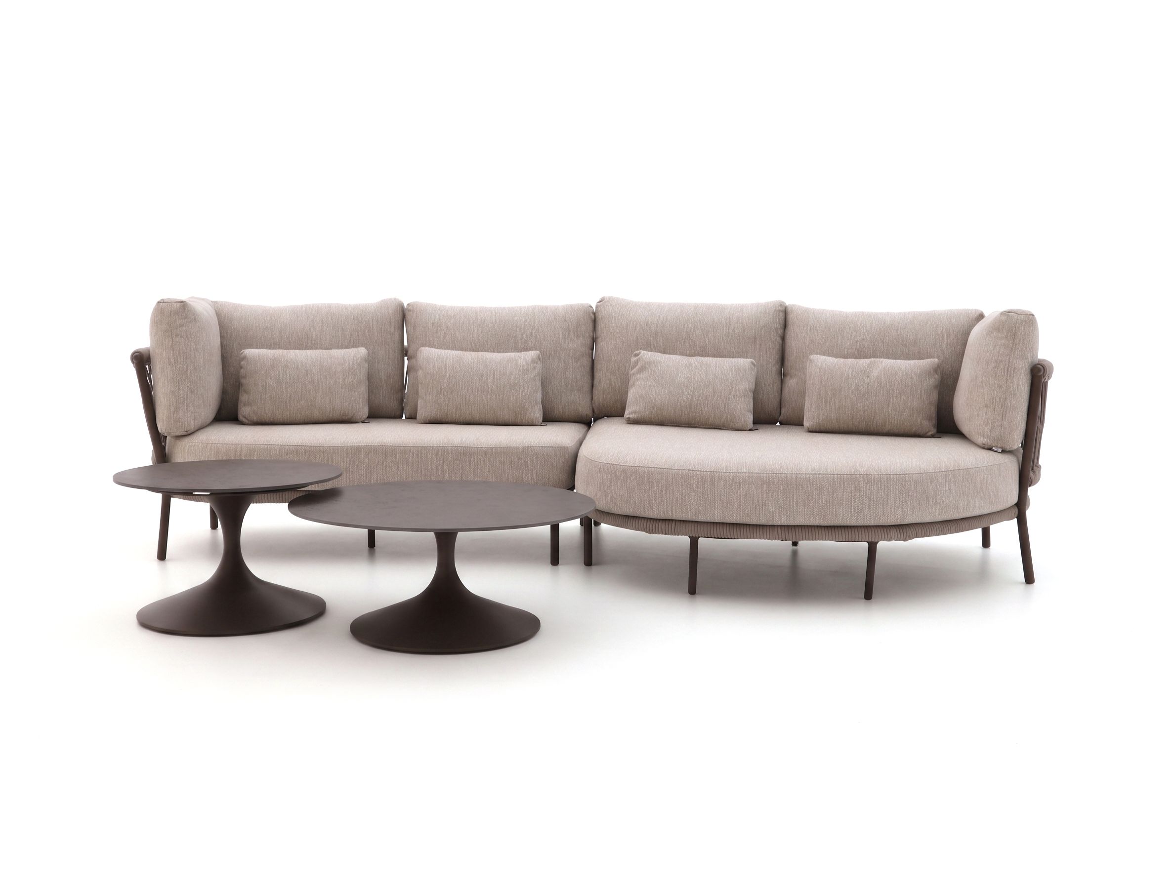 SUNS Bardi/Nova chaise longue loungeset 3-delig links 4-zits