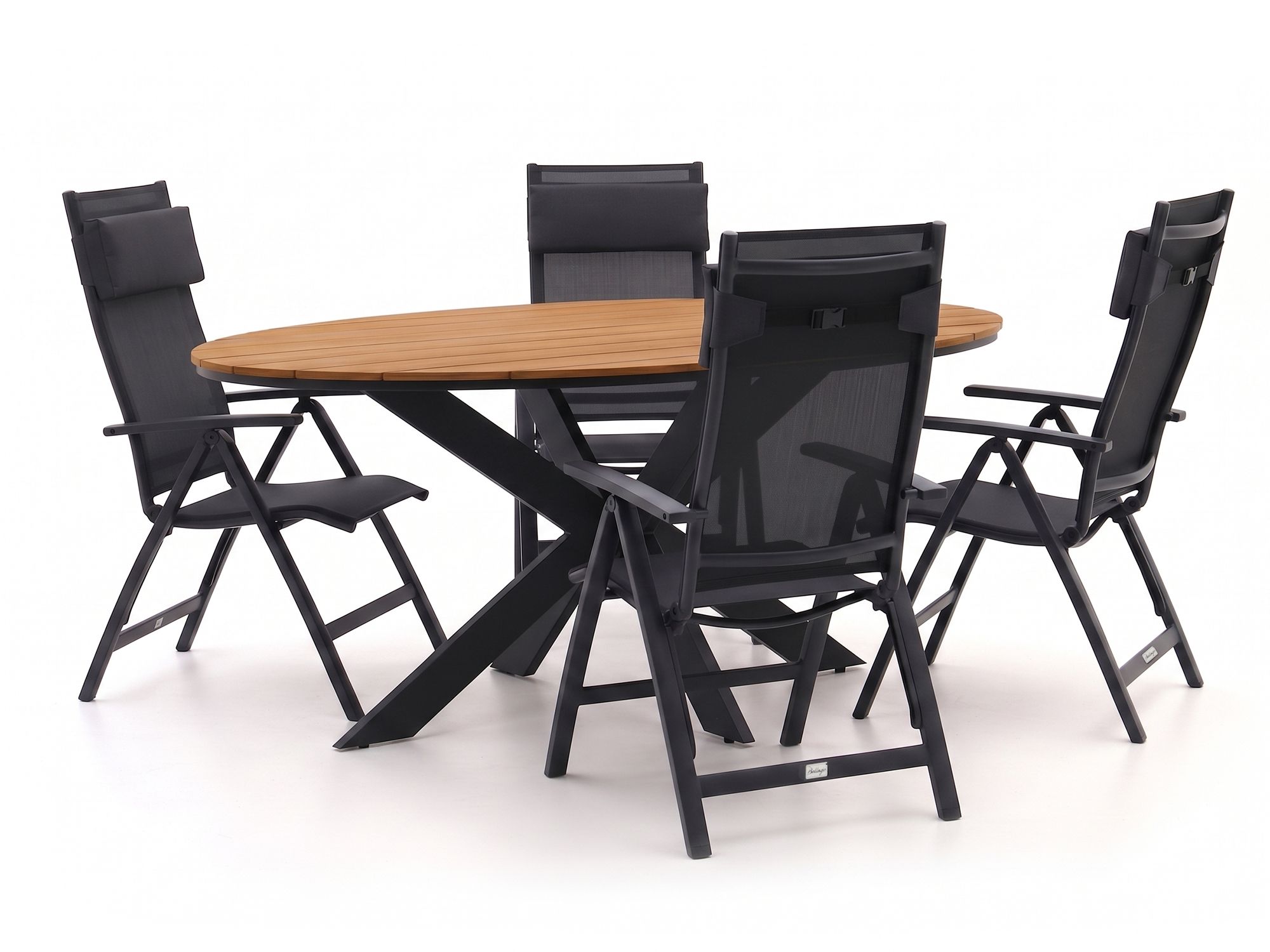 Bellagio Avenza/Fidenza 180cm dining tuinset 5-delig verstelbaar