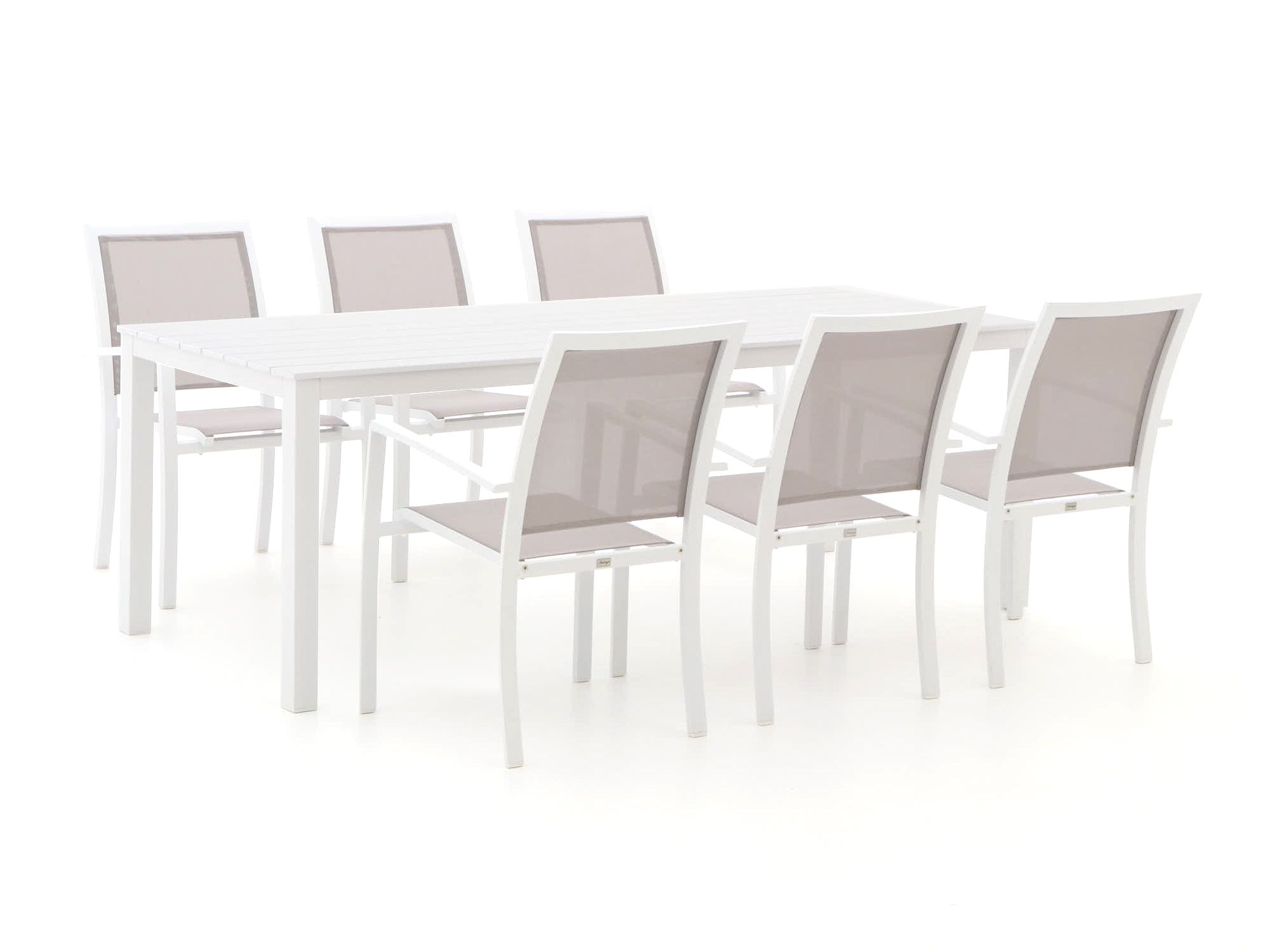 Bellagio Anzio/Menzano 220cm dining tuinset 7-delig stapelbaar