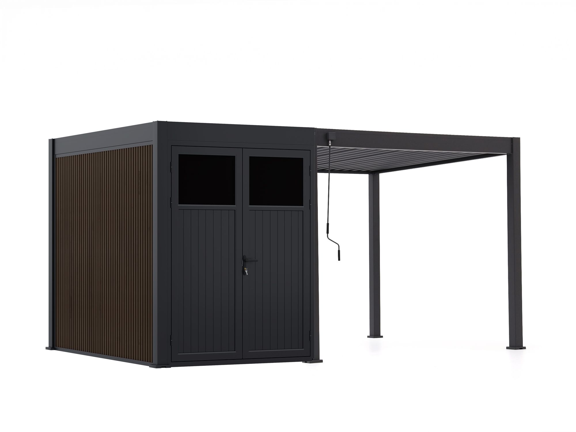 Cedrino Pergola 300x300x255cm incl. Berging 300x200cm