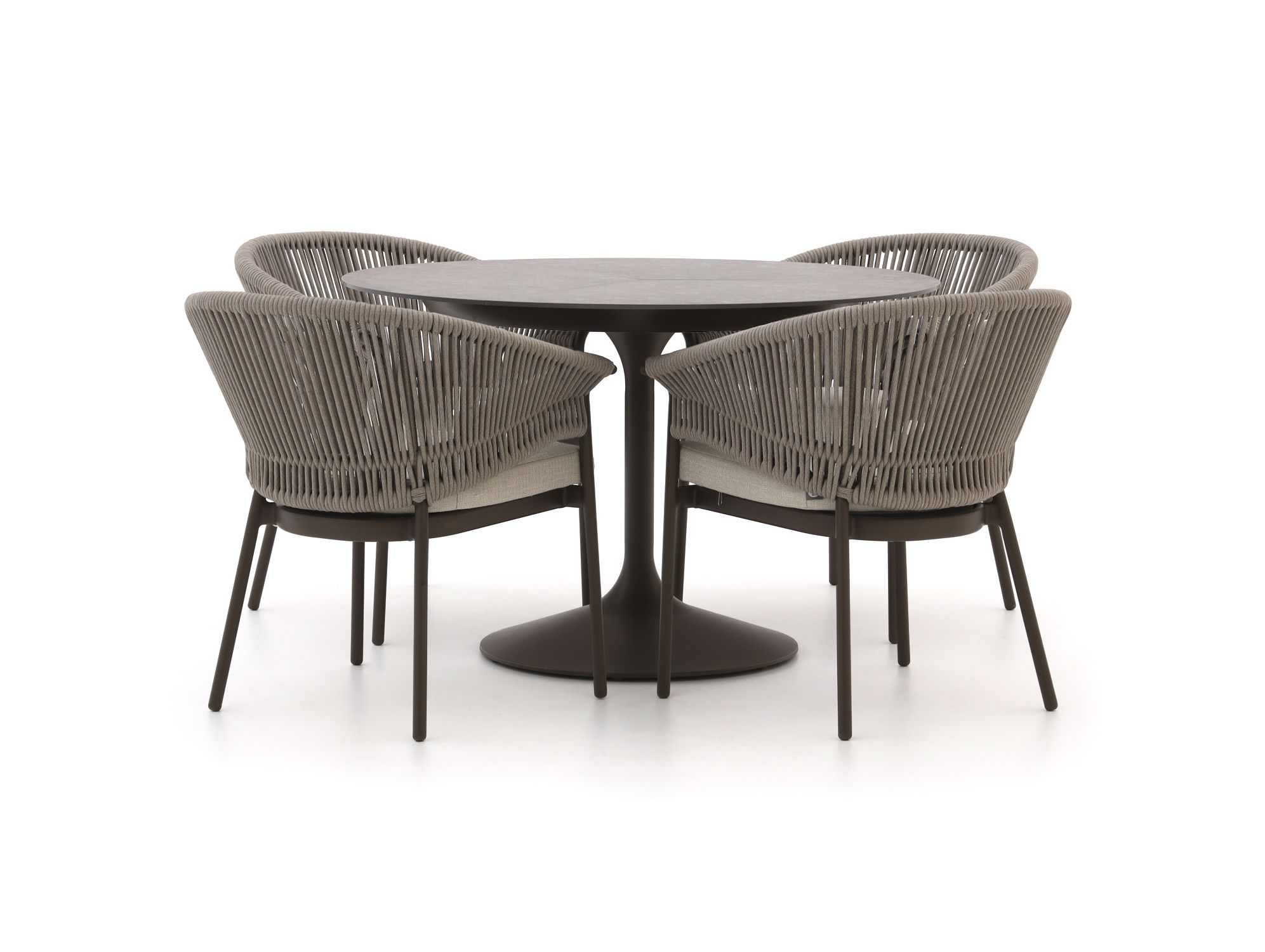 SUNS Santorini/Nova ø120cm dining tuinset 5-delig