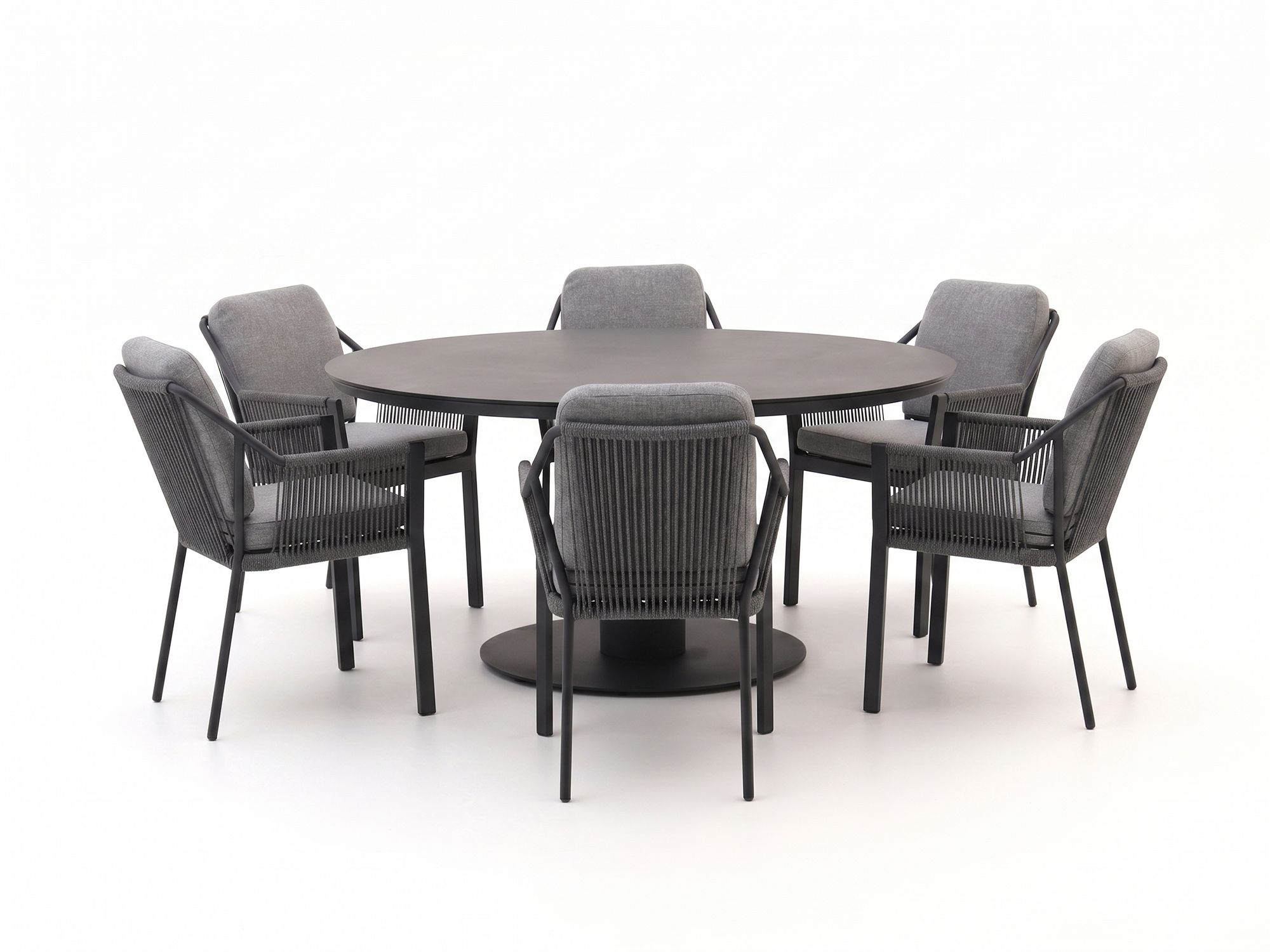Tierra Outdoor Liv/La Fonte ø150cm dining tuinset 7-delig