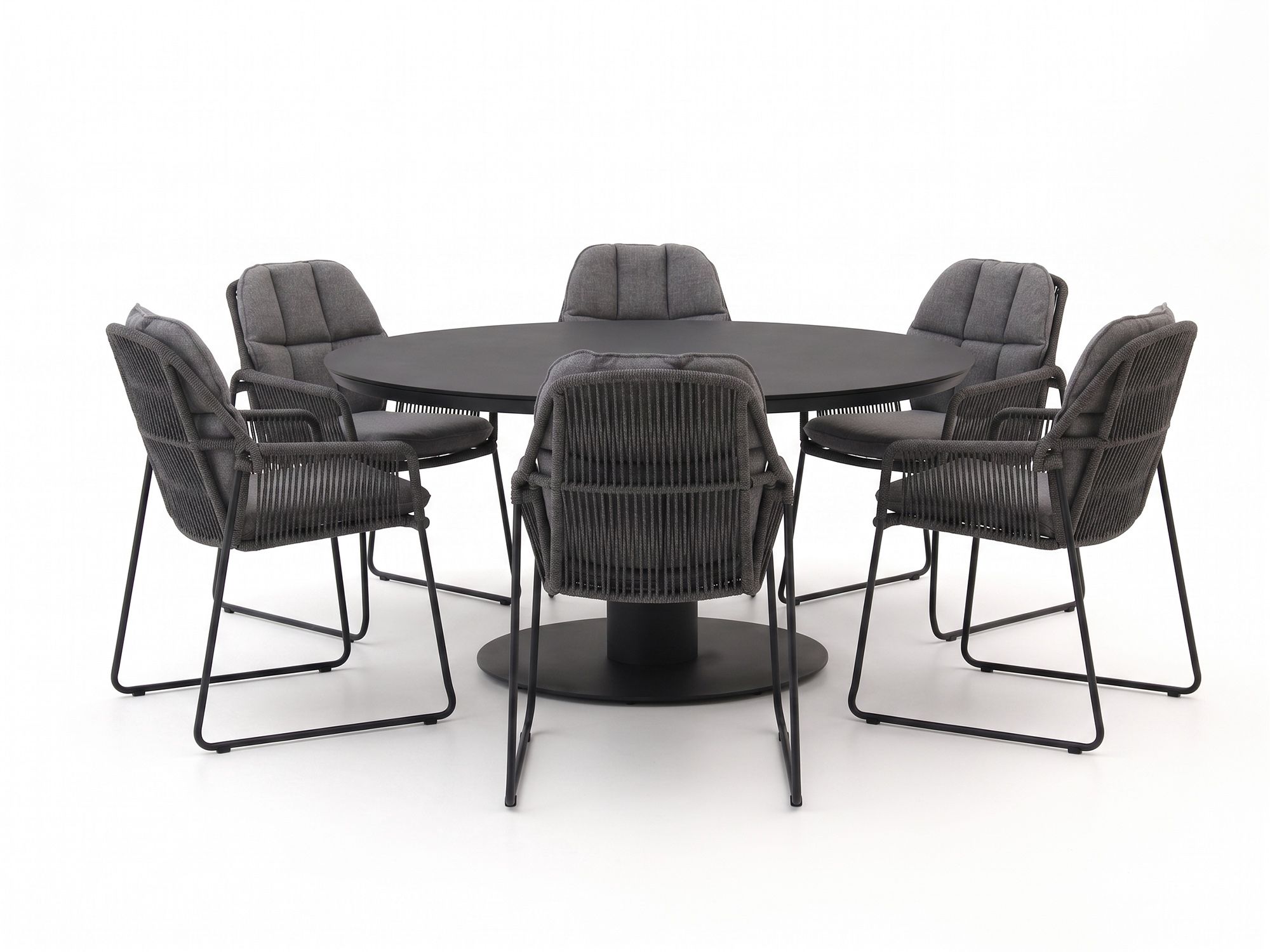 Tierra Outdoor Rivera/La Fonte ø150cm dining tuinset 7-delig